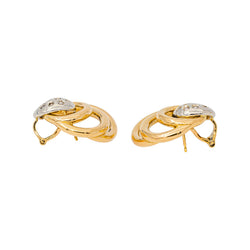 Yellow gold Diamond Earrings