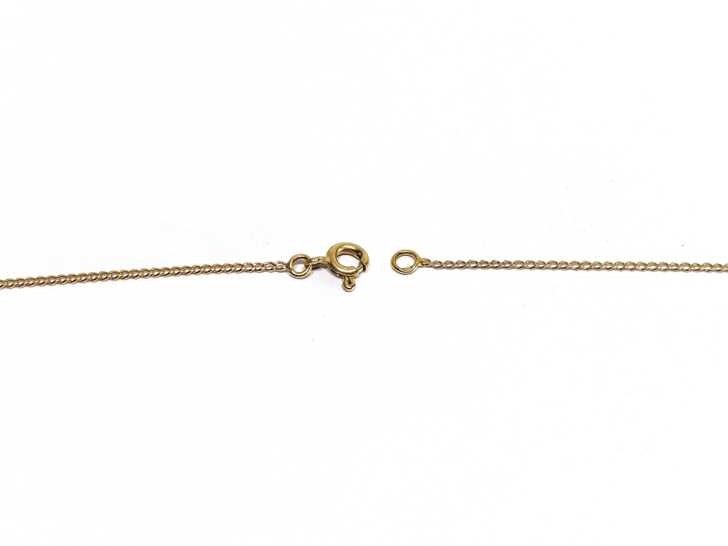 Rose gold chain with curb chain design