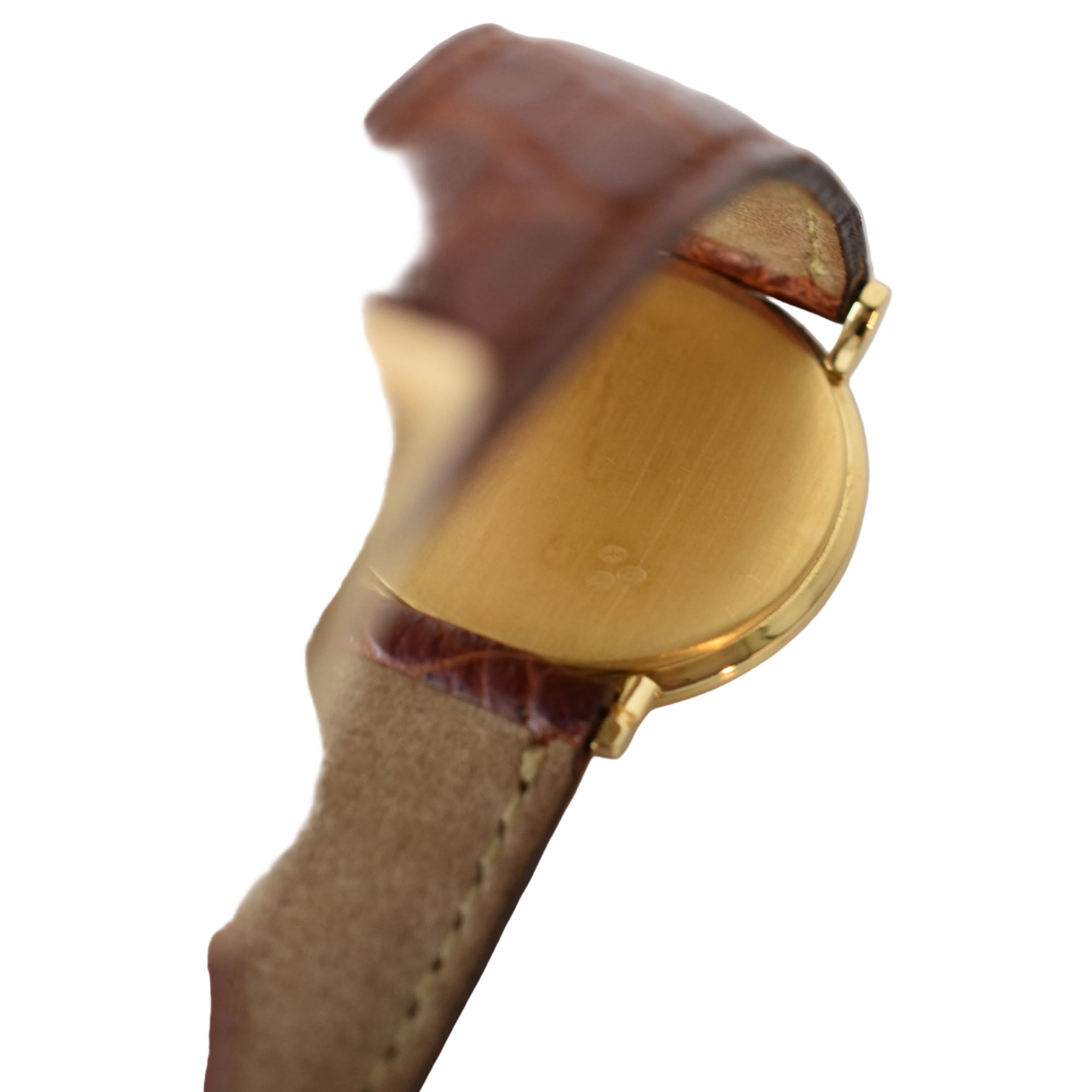 Montre VACHERON CONSTANTIN "Ultra-Thin" en or jaune et cuir