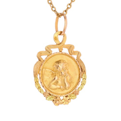 Rose gold and green gold Medal