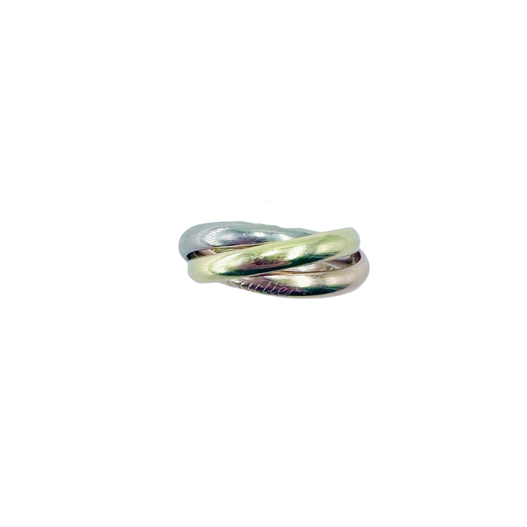 CARTIER "Trinity" Ring in white gold, yellow gold, and rose gold