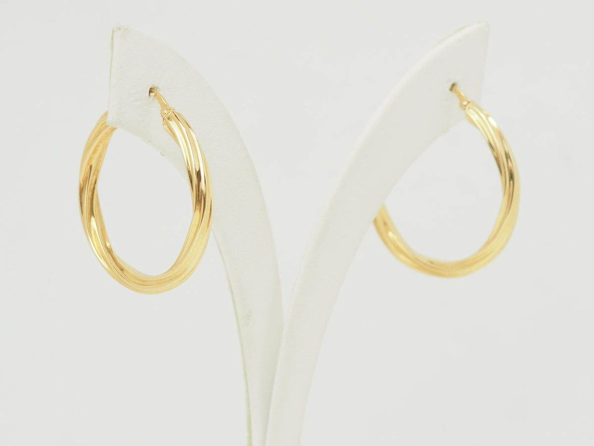 Yellow Gold Hoop Earrings