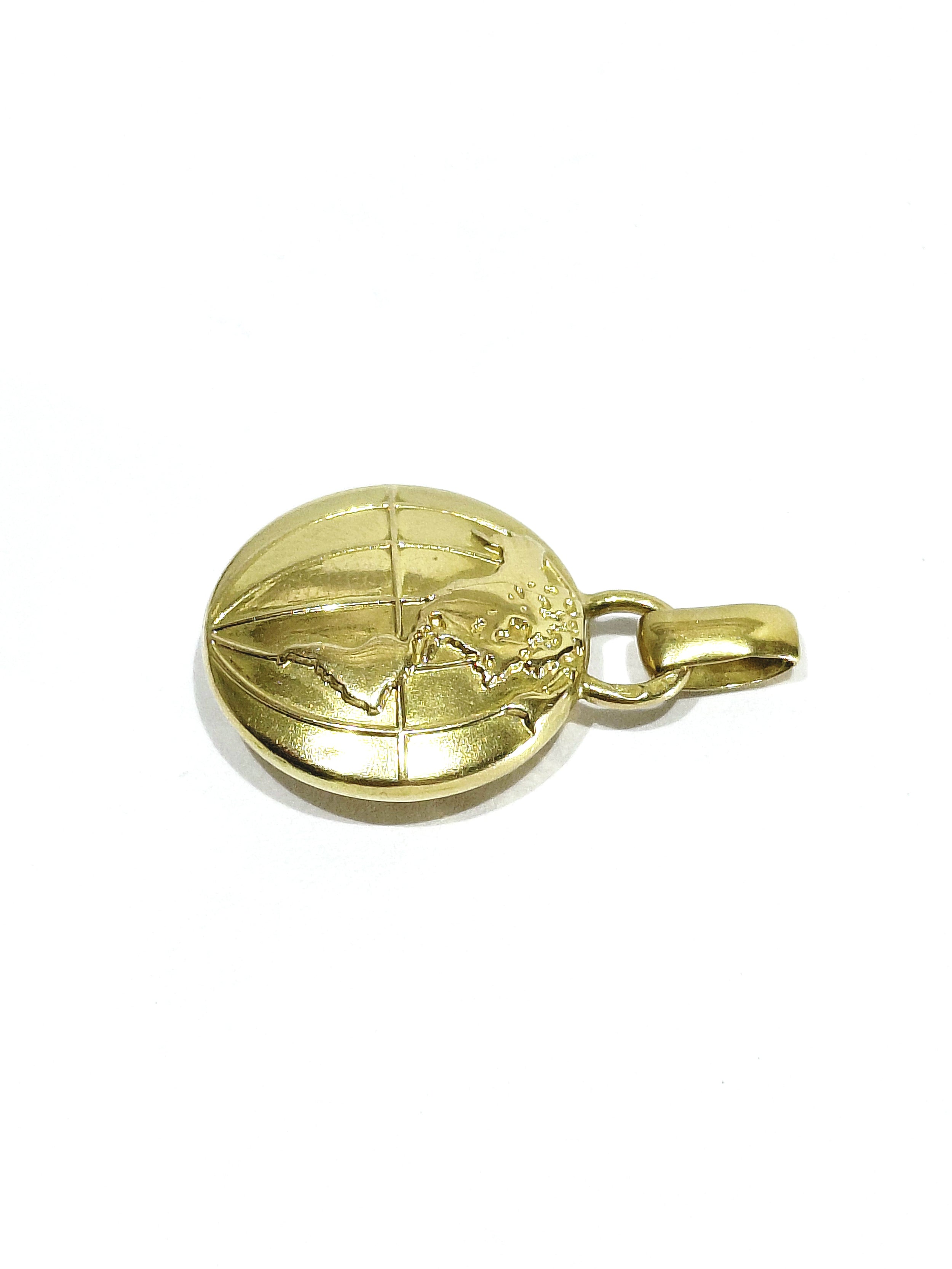 Yellow Gold Globe Pendant