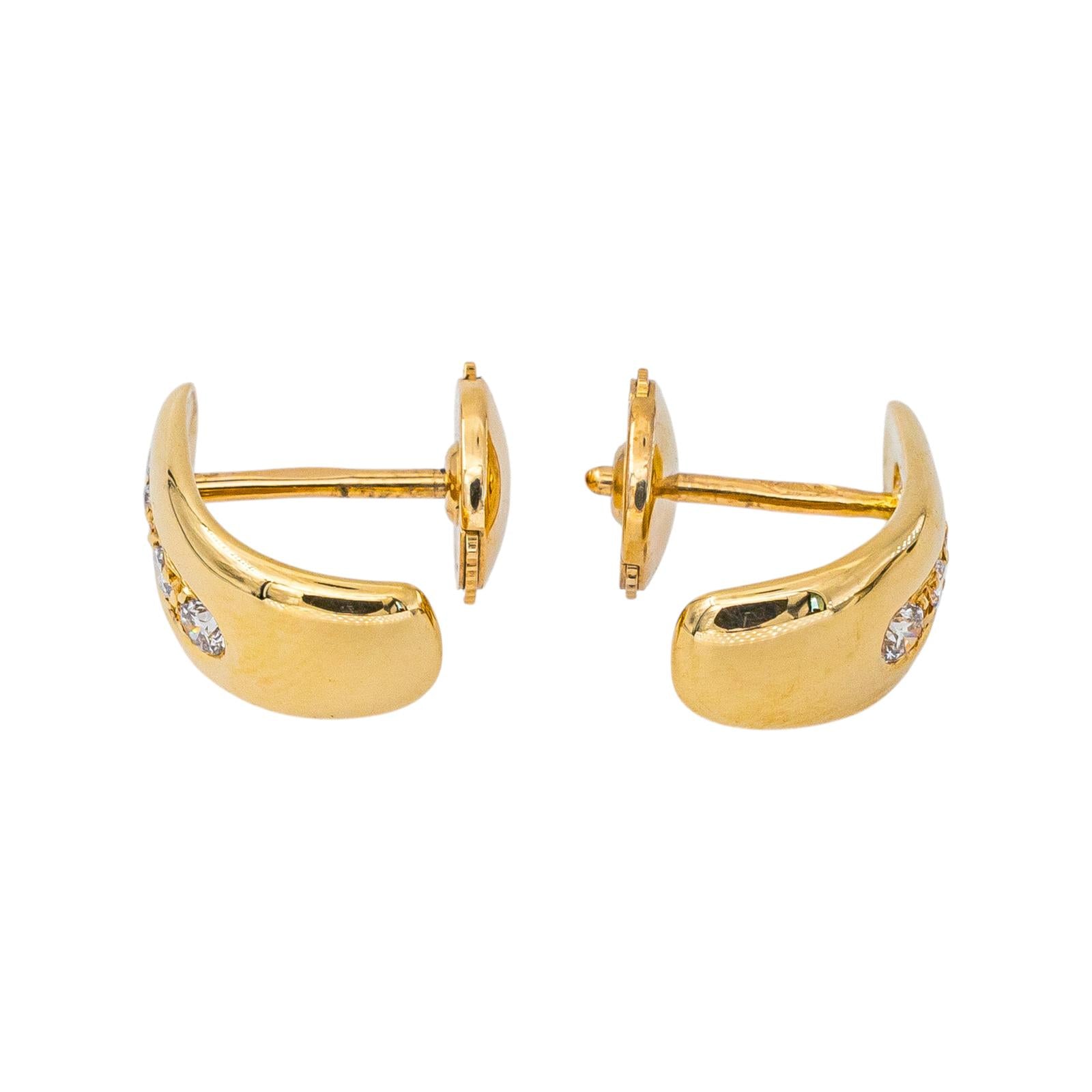 Boucles d'oreilles Dormeuses Or jaune Diamant