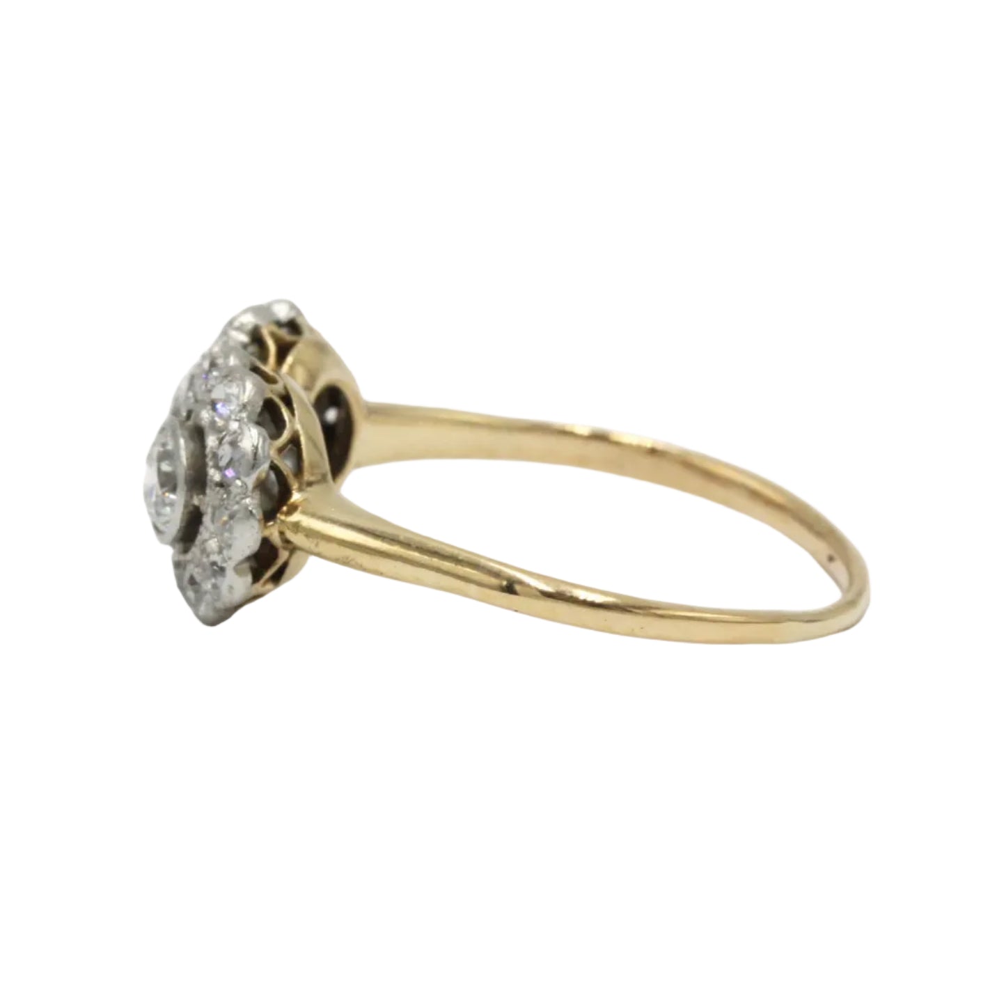 "Toi & Moi" Ring in Yellow Gold, Platinum, and Diamonds
