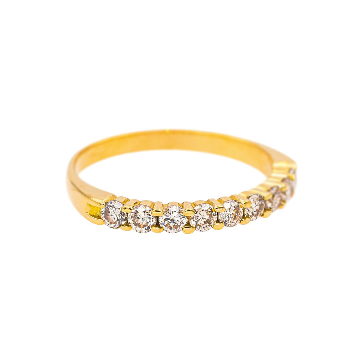 Yellow gold Diamond Half-Wedding Band