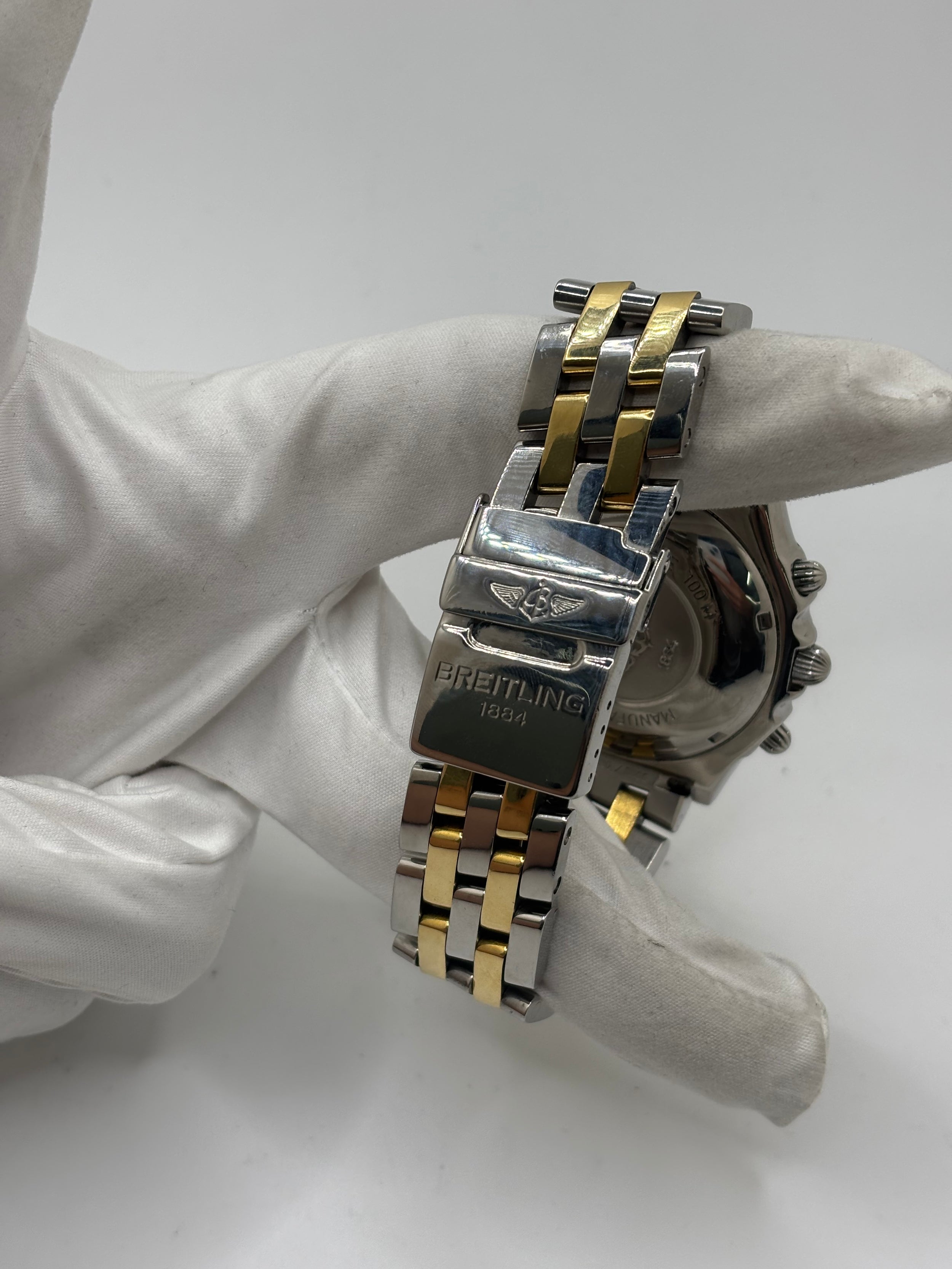 Breitling Chronomat Watch in Gold and Steel