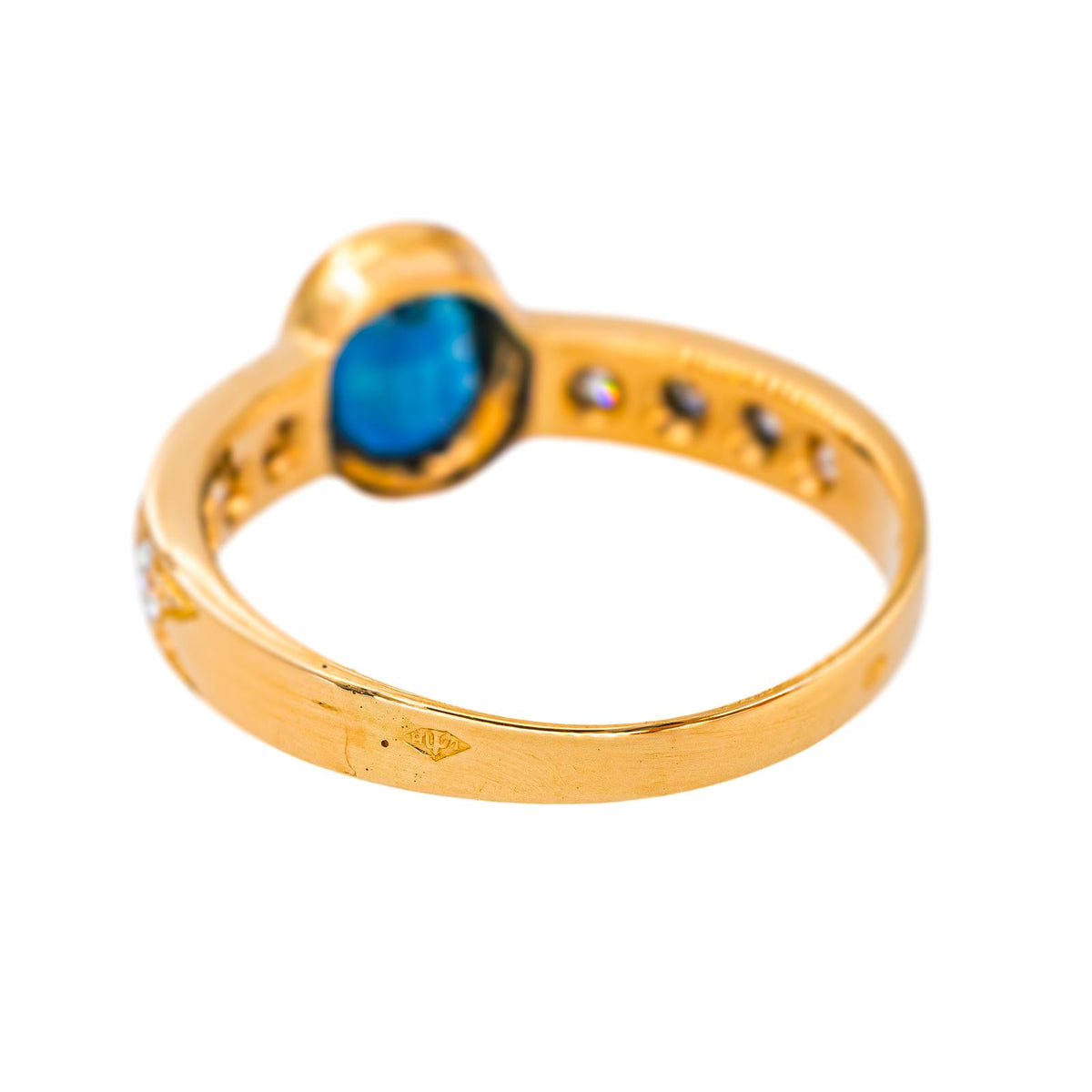 Yellow gold Sapphire Ring