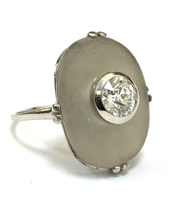 Platinum and Diamond Solitaire Ring