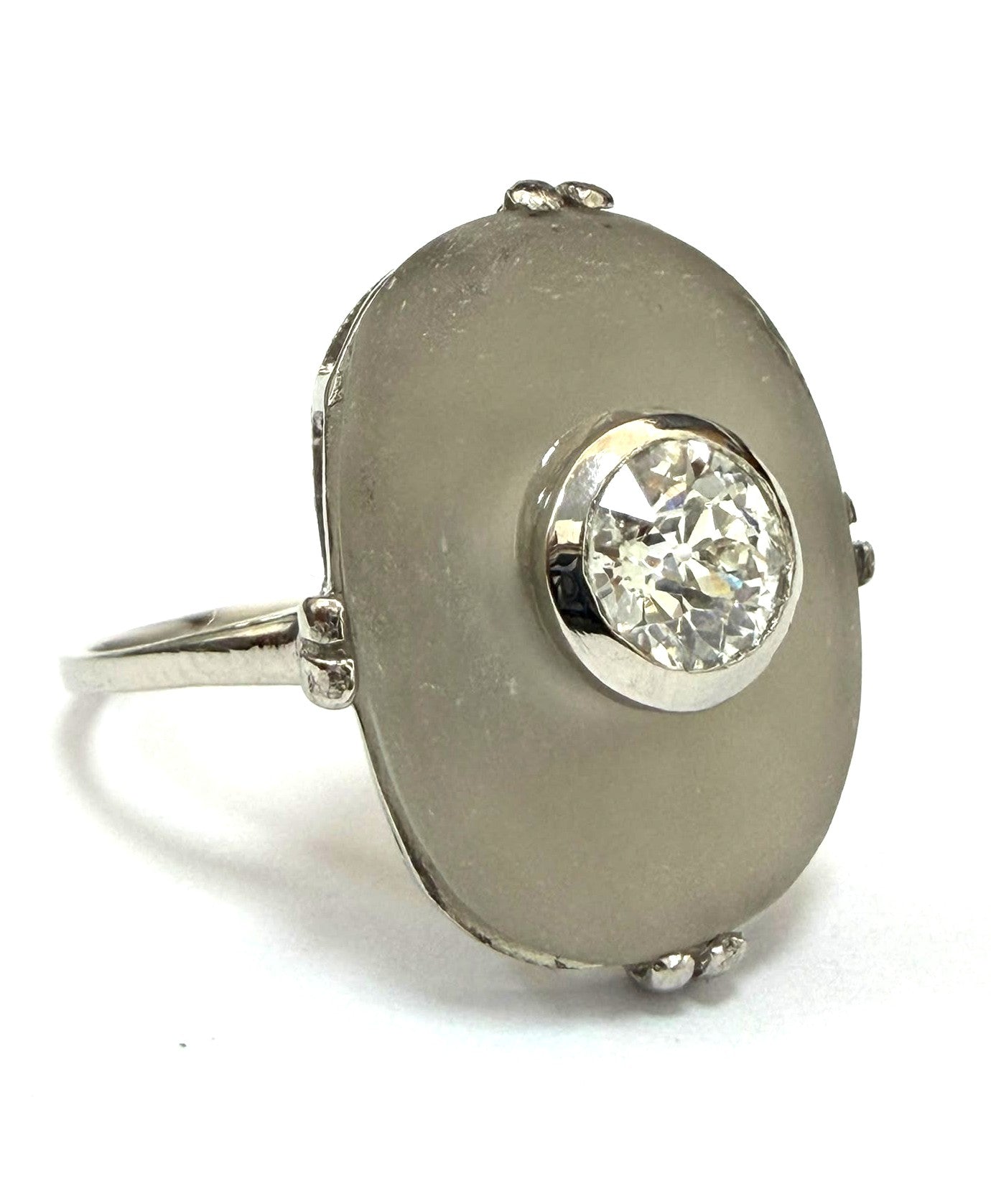 Platinum and Diamond Solitaire Ring