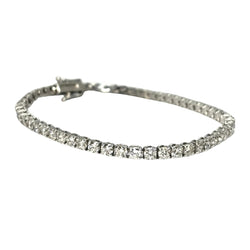 "Ligne" Bracelet in White Gold and Diamonds