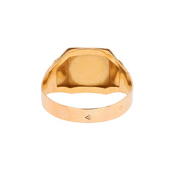 Rose gold Signet ring