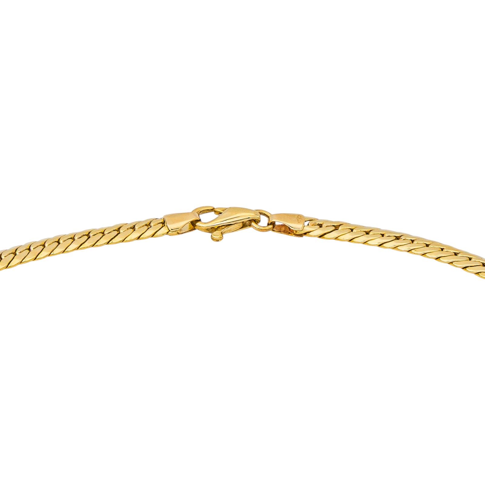 Yellow Gold English Link Necklace
