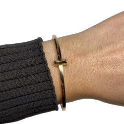 TIFFANY & CO "Tiffany T" Bangle Watch in Rose Gold