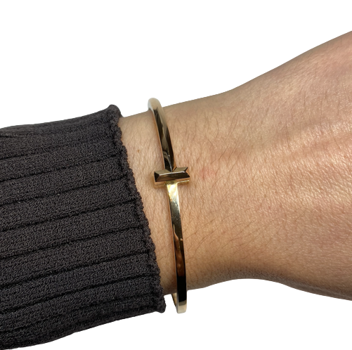 TIFFANY & CO "Tiffany T" Bangle Watch in Rose Gold