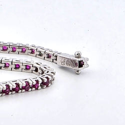Bracelet Ligne in White gold, Ruby and Diamonds