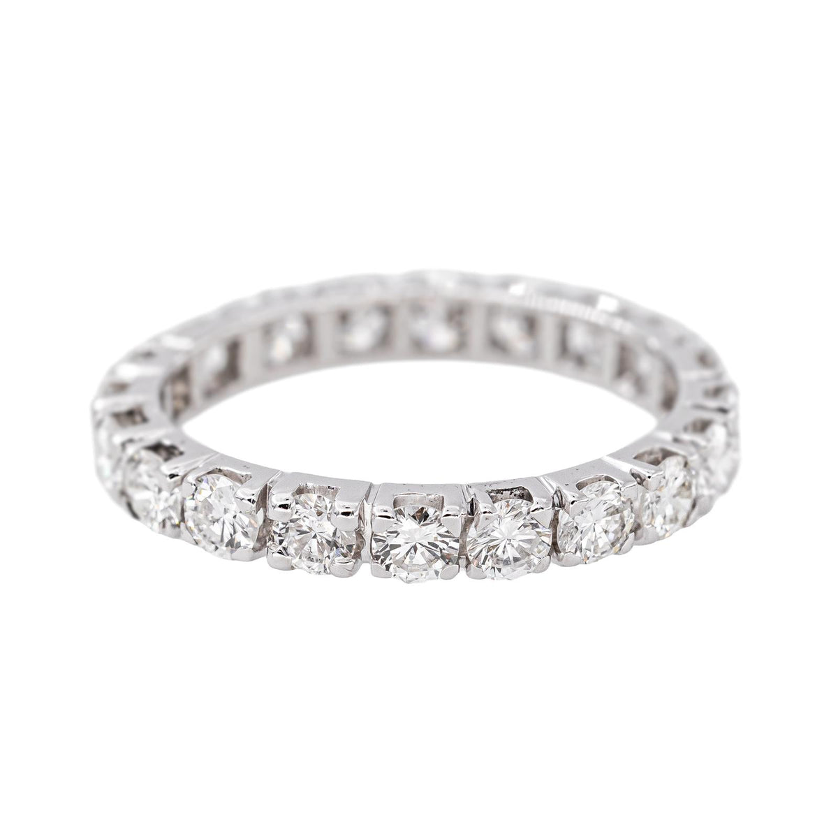 Bague  Alliance tour complet  Or blanc Diamant