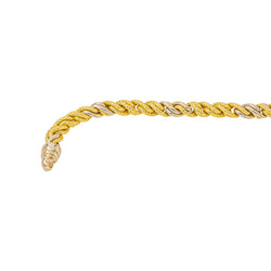 Yellow Gold Twisted Link Necklace