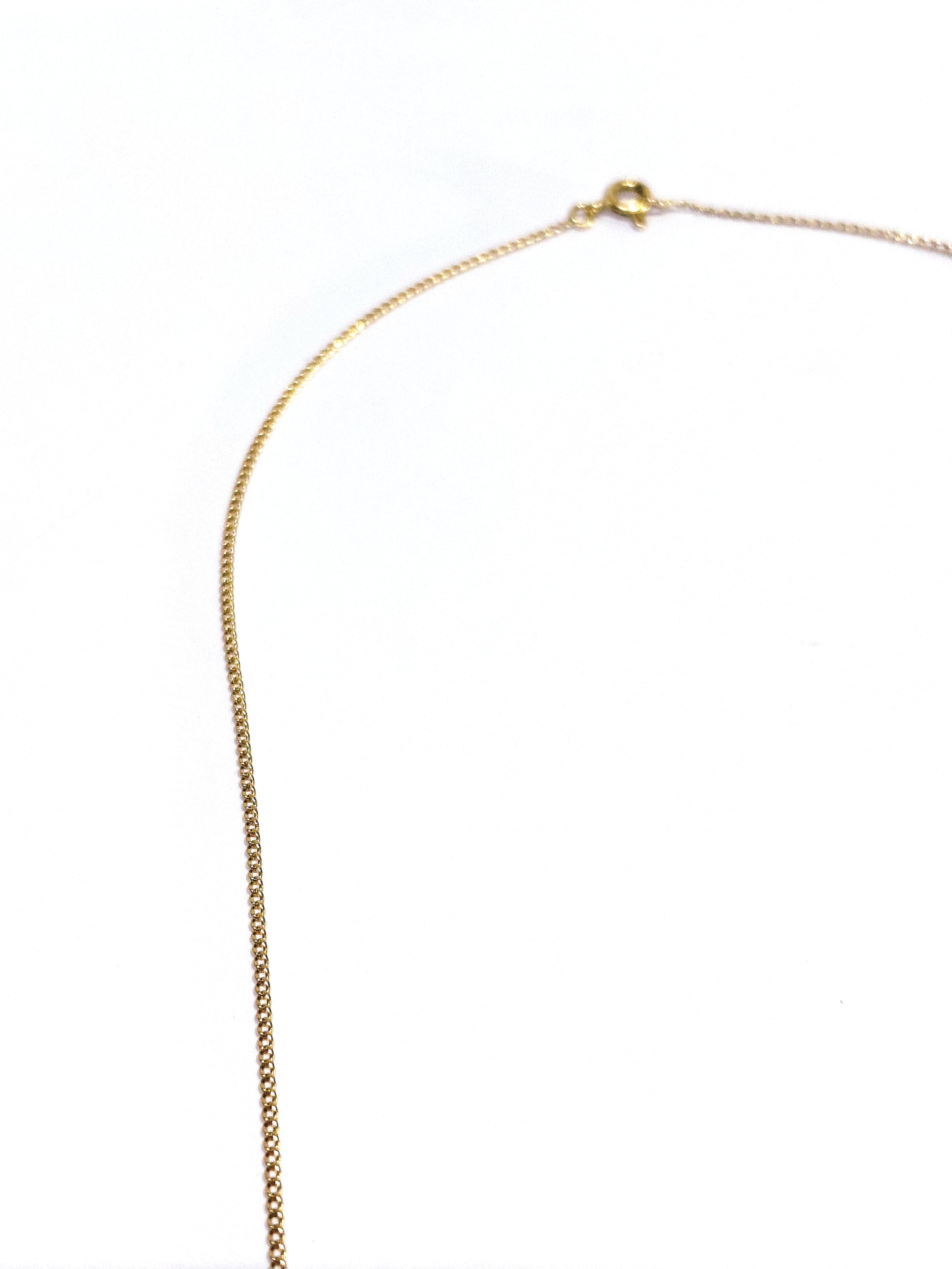 Rose gold chain with curb chain design
