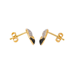 Yellow gold Lever-back earrings with Diamonds