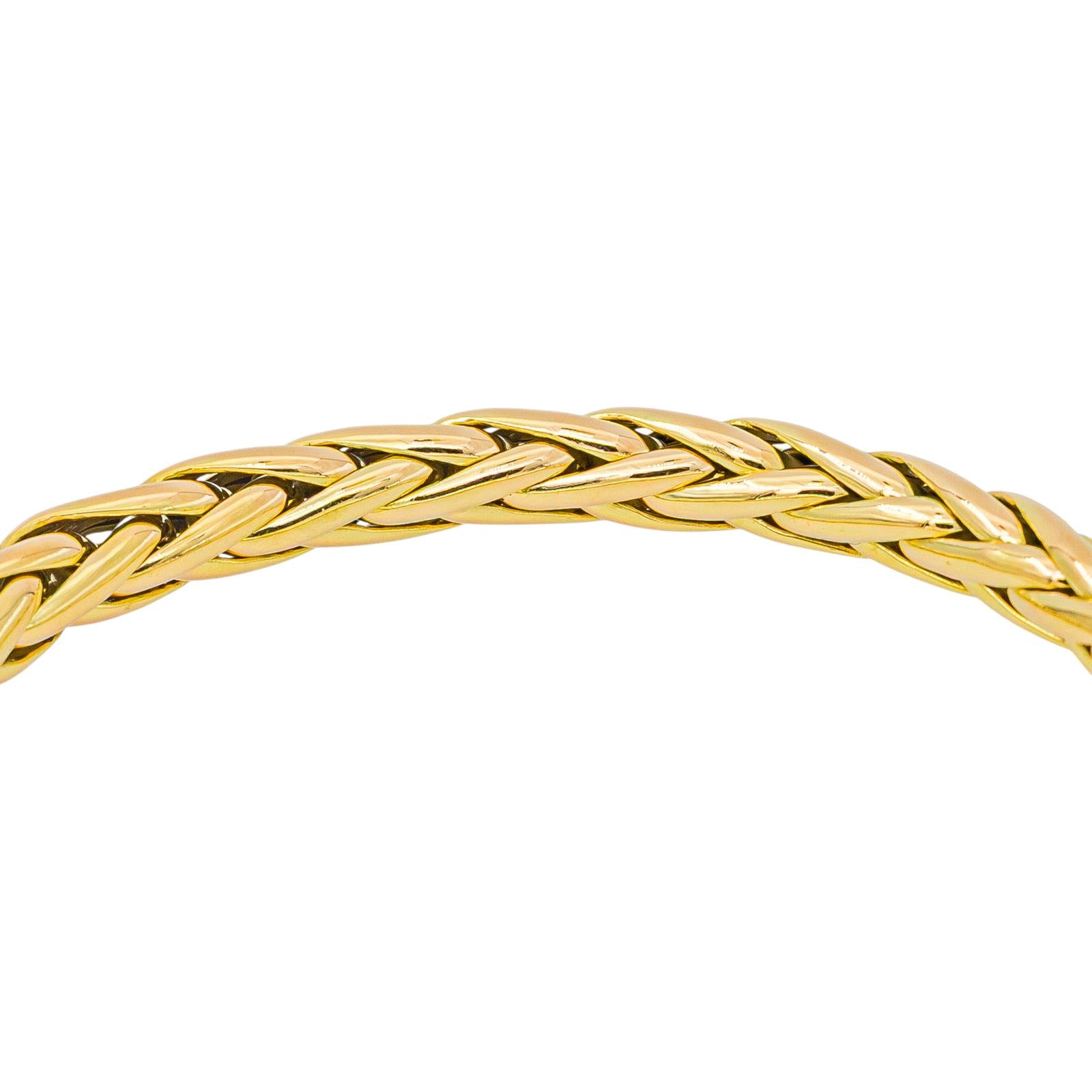 Bracelet Maille palmier Or jaune