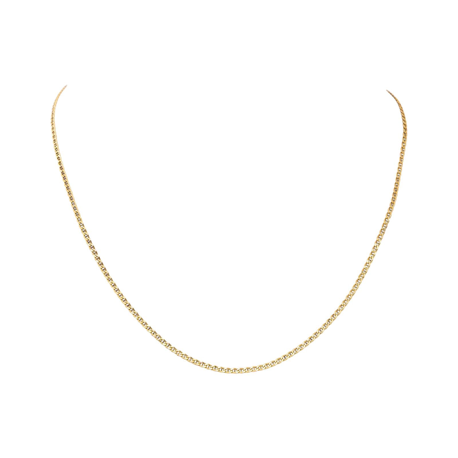 Yellow Gold Nautical Link Necklace