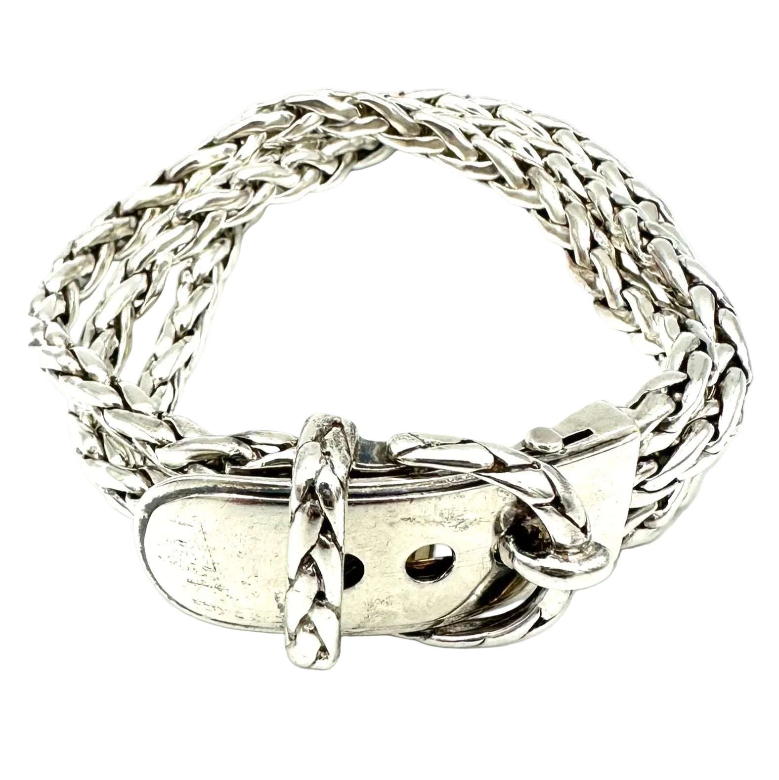 HERMÈS "Diane" Silver Belt Bracelet