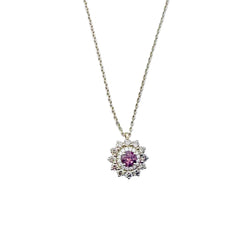 GEMMYO "Lefkos Camaïeux" Pendant Necklace in yellow gold, Tourmaline, and Diamonds