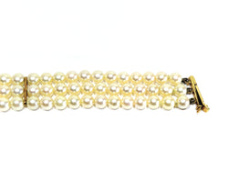 Gold and Pearl Bracelet