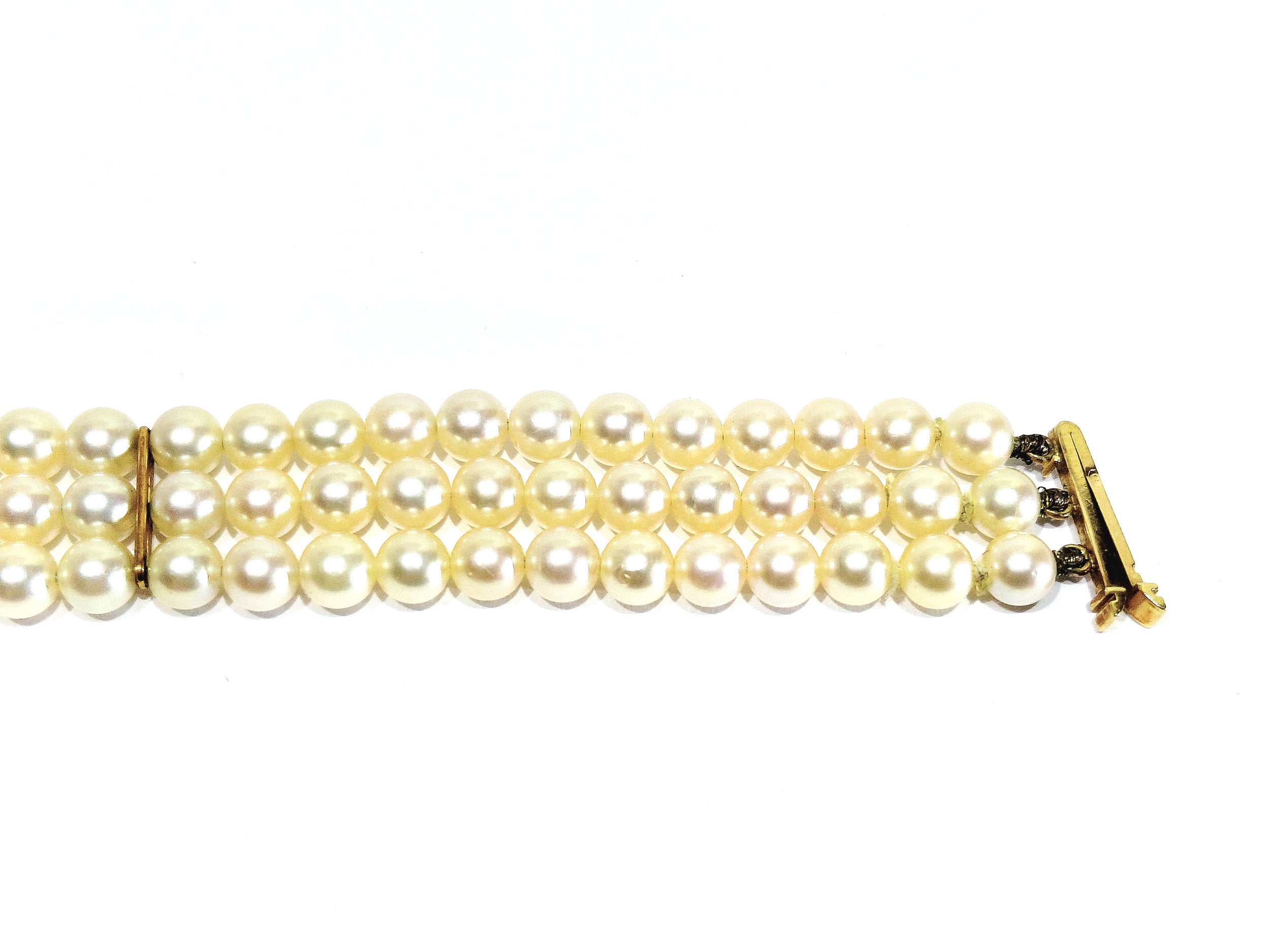 Gold and Pearl Bracelet