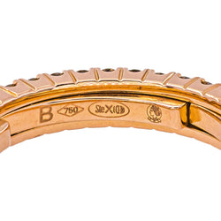 American-Style Rose Gold Diamond Wedding Band