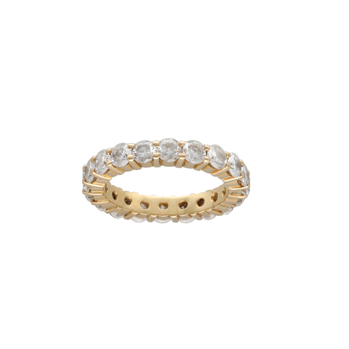 Yellow Gold and Diamond Wedding Band