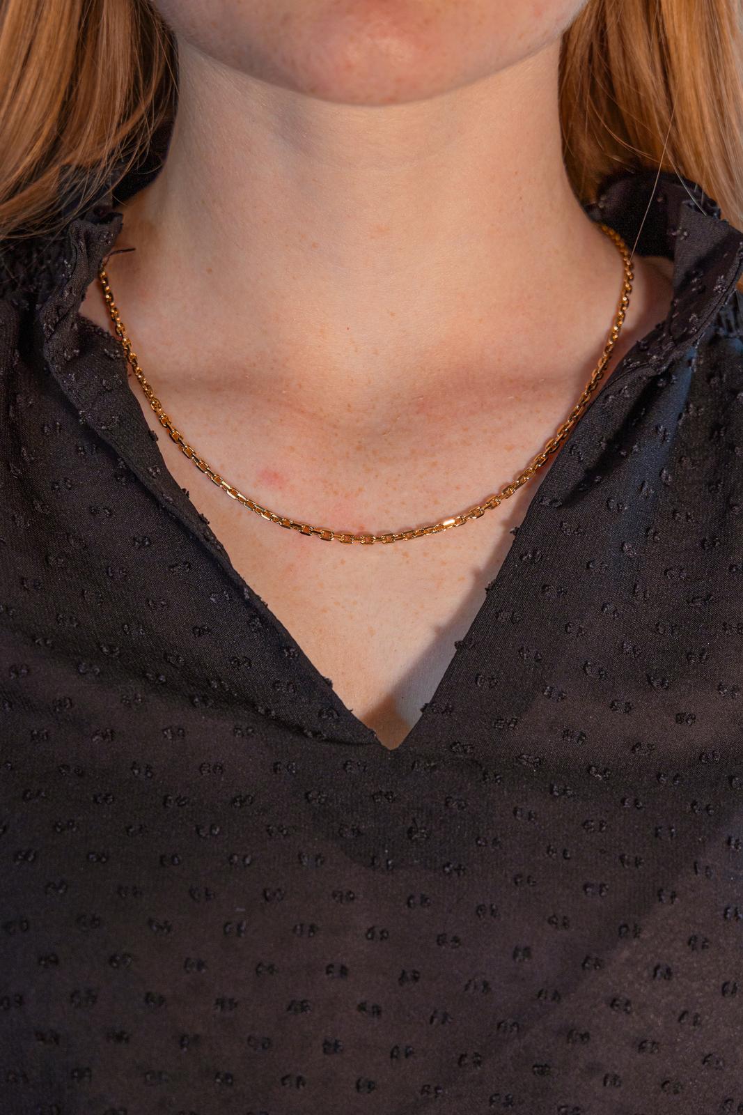 Collier Maille Forçat Or jaune