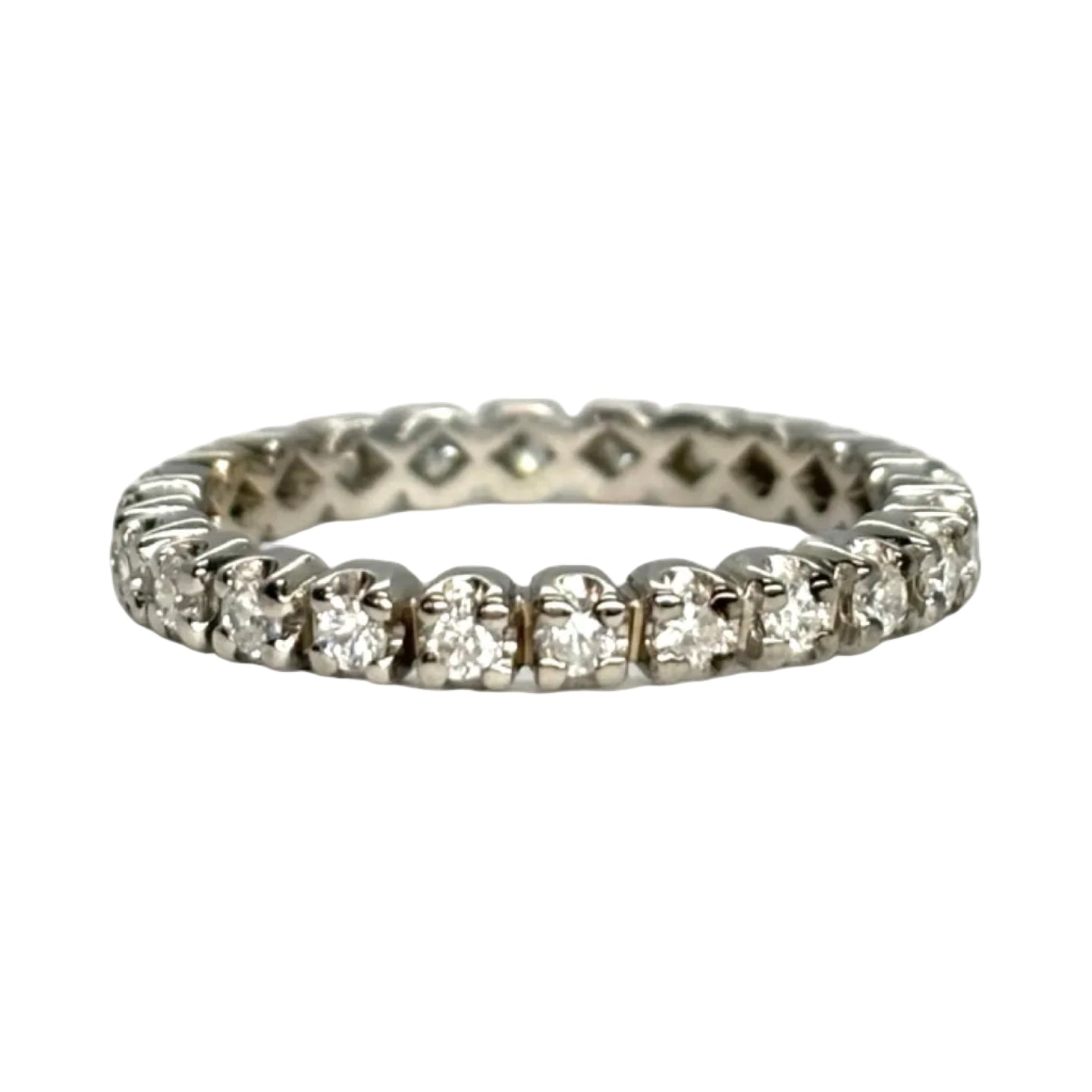 Bague Alliance en or blanc et diamants