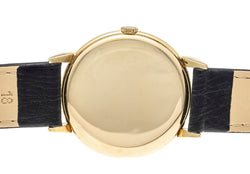 Montre IWC en or jaune et cuir