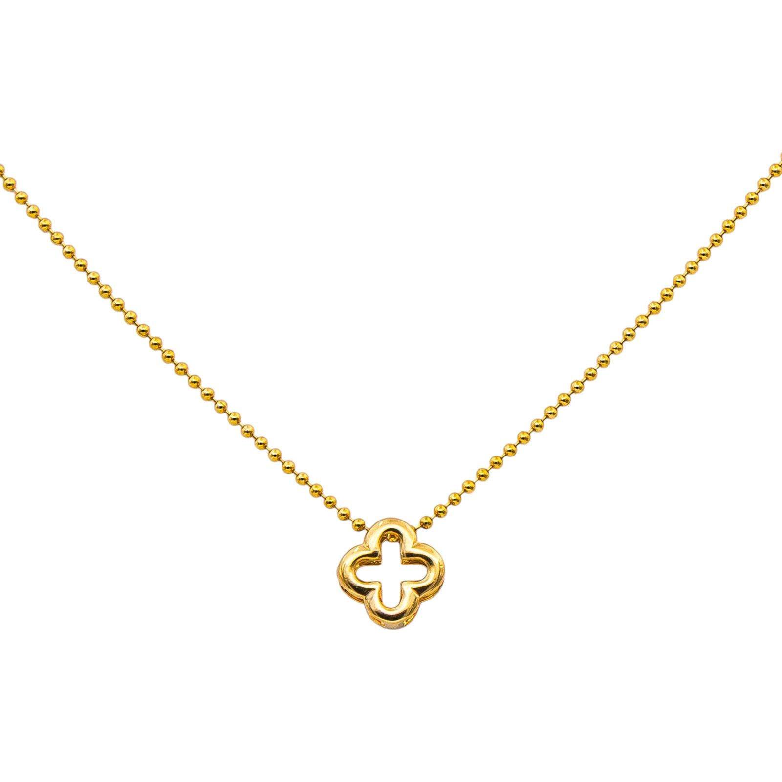Collier Maille boule Or jaune