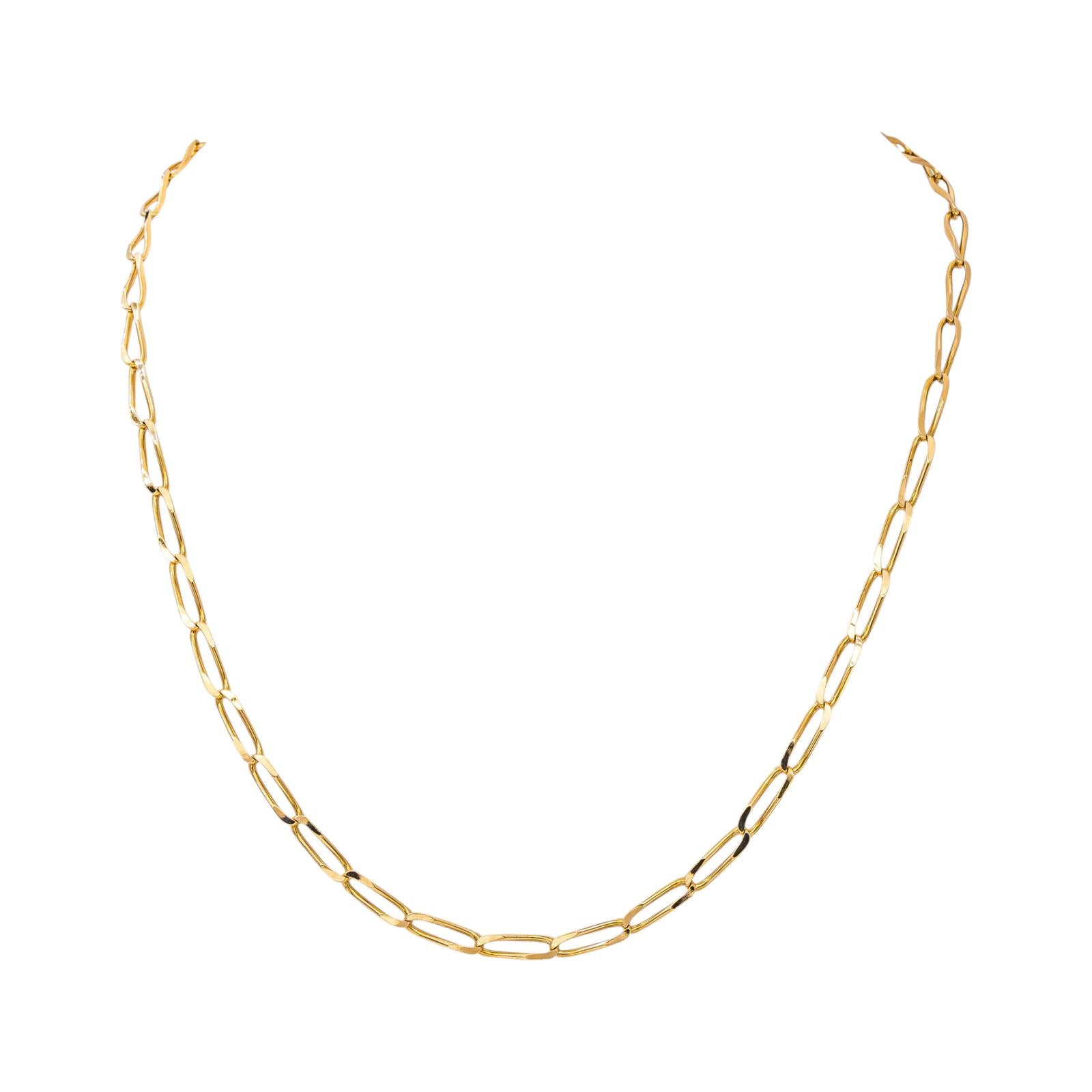 Yellow Gold Horse-Link Necklace