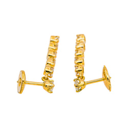 Earrings Yellow gold Diamond
