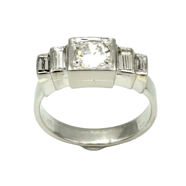 Platinum and Diamond Ring