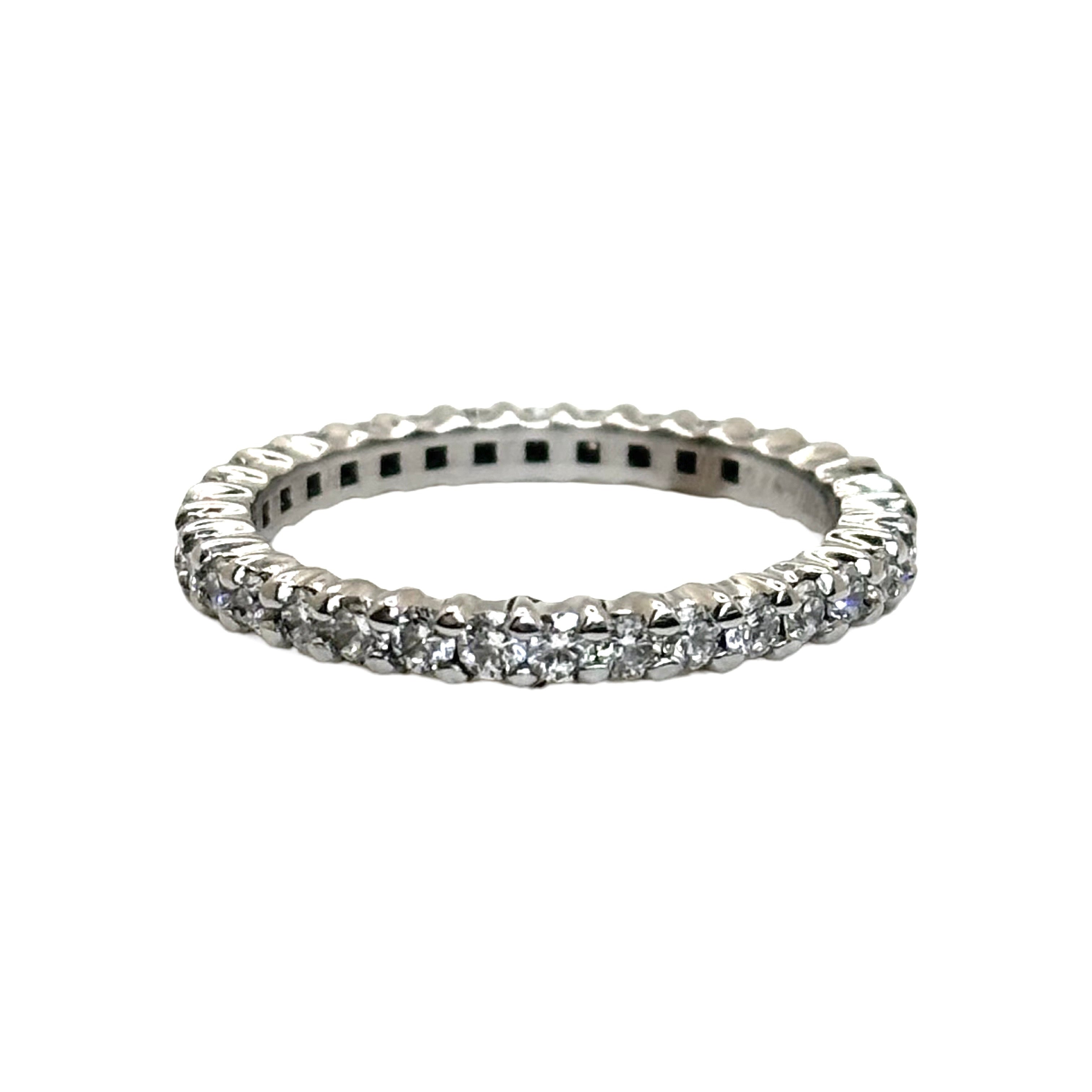 Bague Alliance en or blanc et diamants