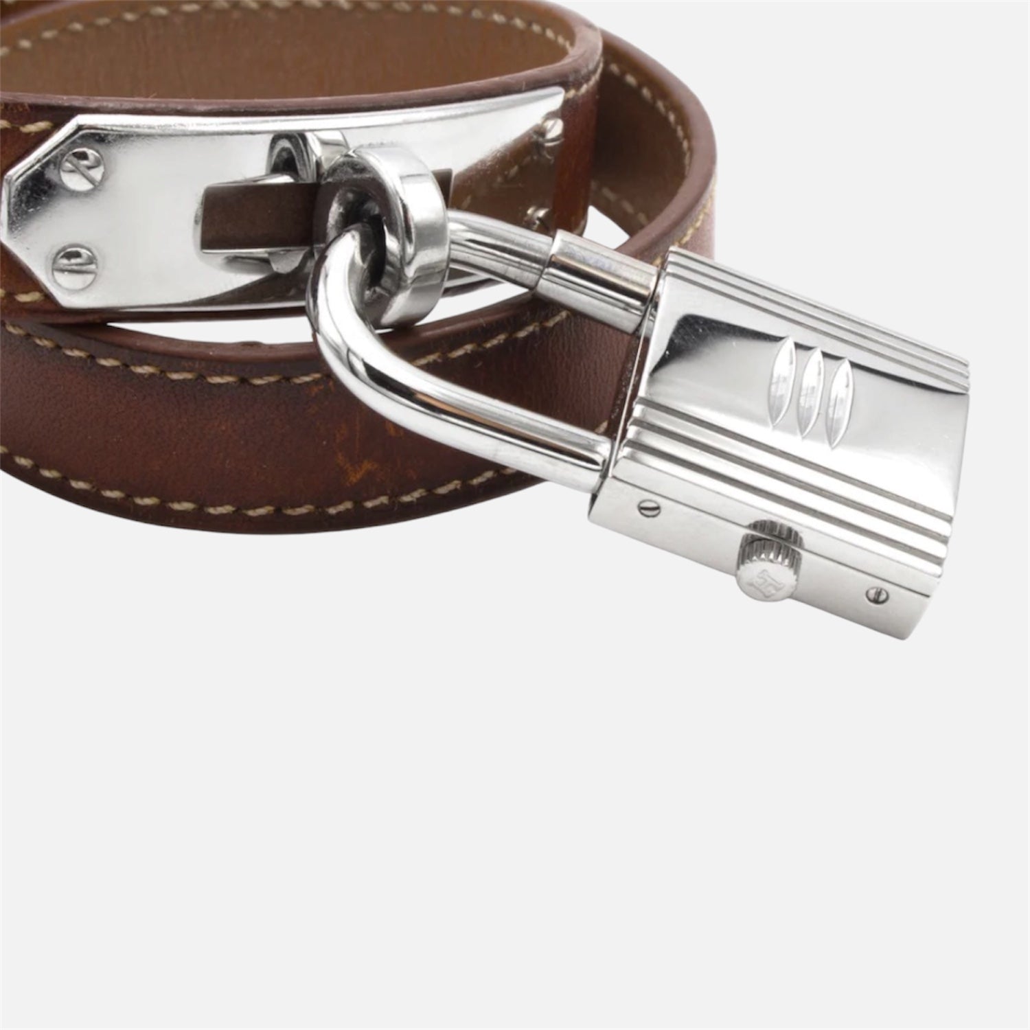 Montre HERMÈS Kelly en acier et cuir