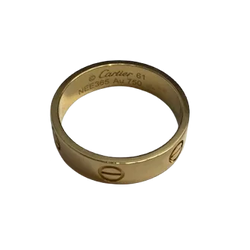 CARTIER LOVE CLASSIC 18K Gold Ring (SIZE 61)