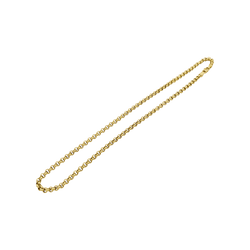 Collier maille jaseron, or jaune.