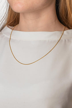 Yellow Gold Forçat Link Necklace