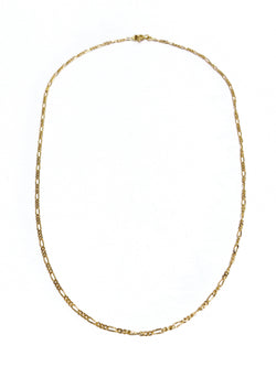 Rose gold Figaro chain