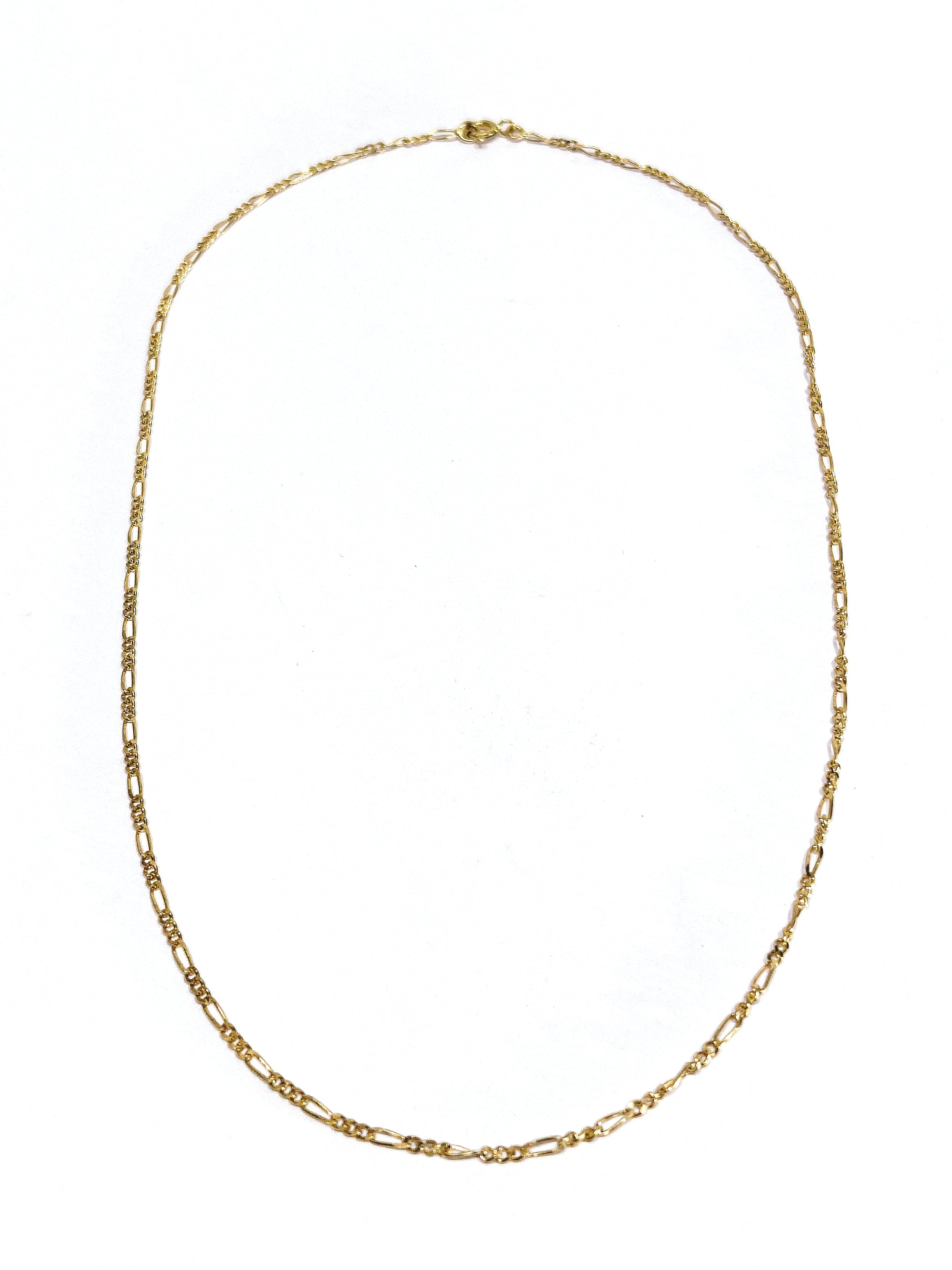Rose gold Figaro chain