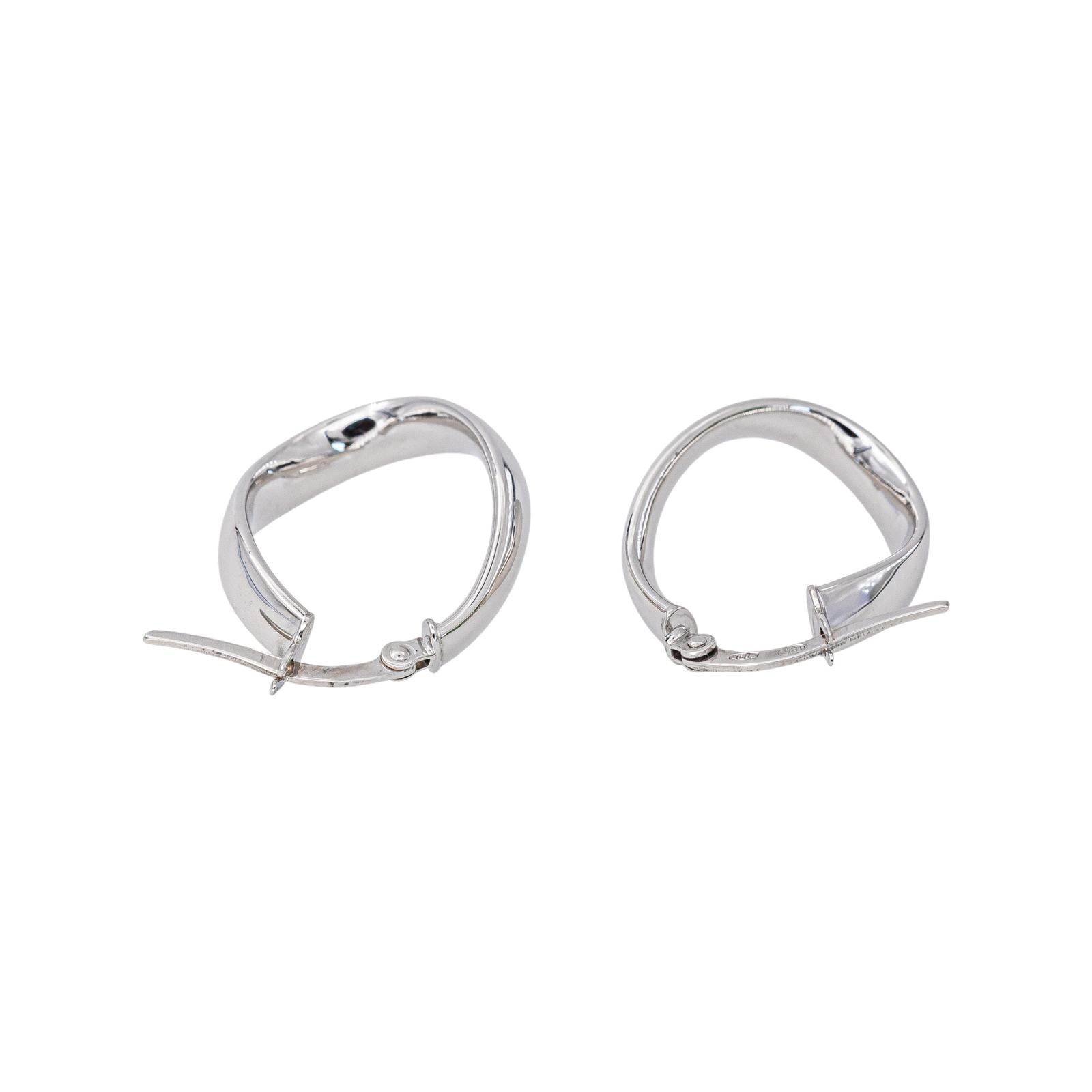 White gold Hoop earrings