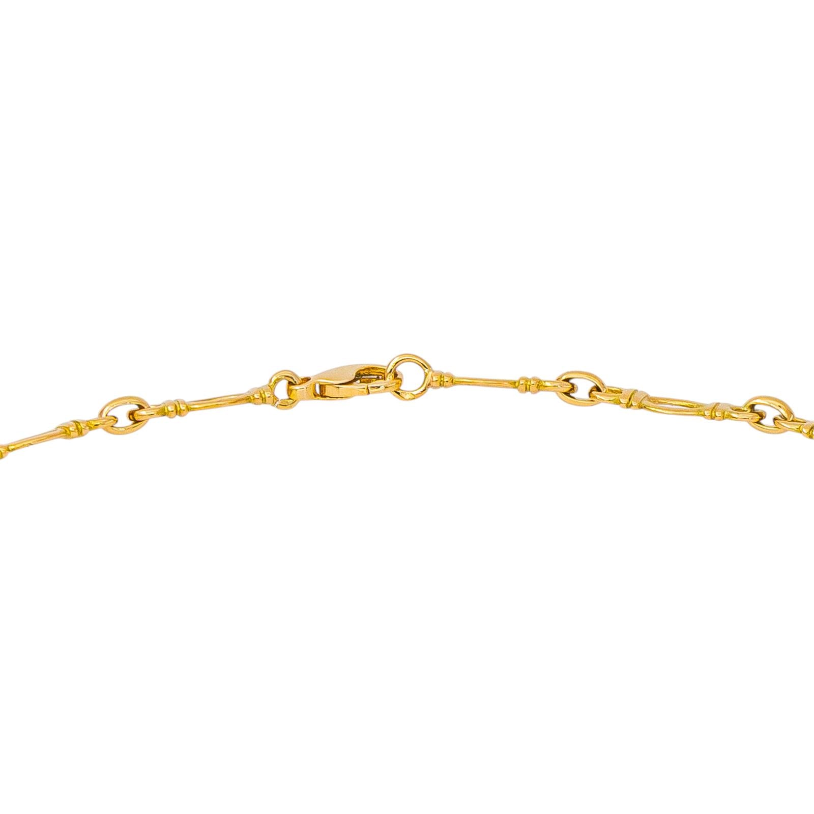 Yellow gold necklace