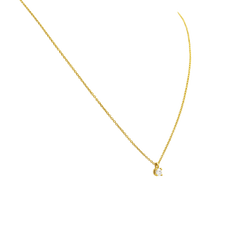 TIFFANY & CO "Tiffany Solitaire" Pendant Necklace in Rose Gold with Diamonds