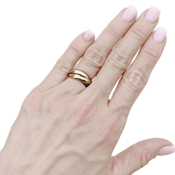 Ring Cartier, "Trinity Classique", three golds.